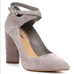 Grey Gianni Bini Sharees suede heels